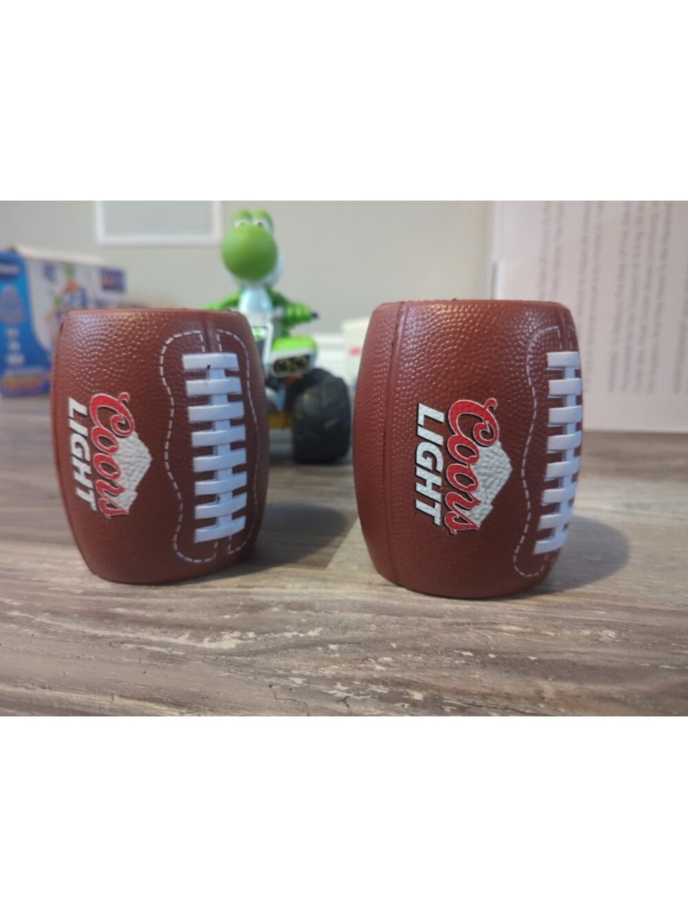 Coors Light Koozie Football Shaped Beer